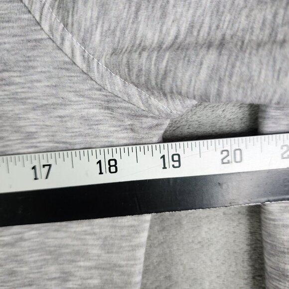 Womens Huntworth Heather Gray Hooded Sweatshirt Long Sleeve Drawstring Size S - Picture 9 of 11